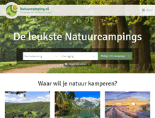 Tablet Screenshot of natuurcamping.nl